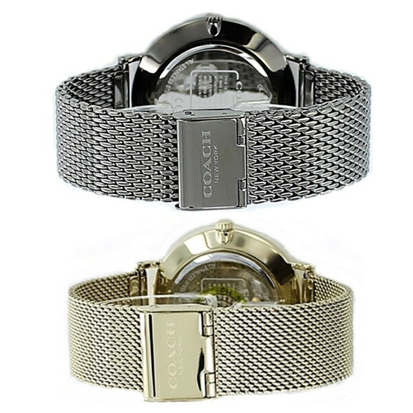 ペア時計box付き コーチ 腕時計 ペアウォッチ シンプル 大人上品 チャールズ ペリー ガンメタル ゴールド メッシュベルト カップル 男女 ペアセット 誕生日 お祝い ギフト Opendu17 Fr