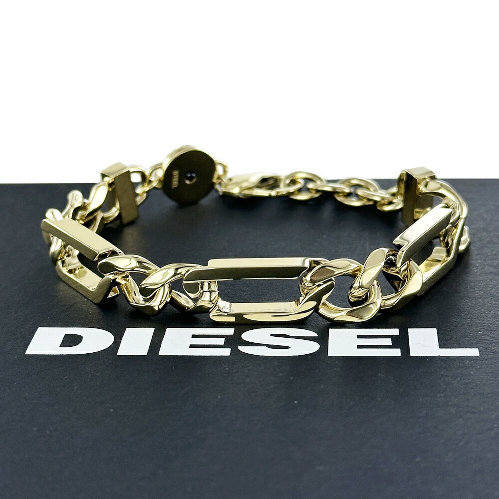 DIESEL ディーゼル メンズ シルバー ブレスレット アクセサリー