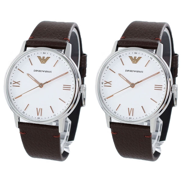 楽天市場 ペア収納box付き エンポリオアルマーニ ペアウォッチ 同じサイズ 2本セット シェア Kappa カッパ 茶 ブラウン レザー Arar カップル 男女 ペアセット 誕生日 お祝い ギフト ポイント10倍 Logisticegypt Com
