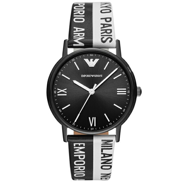 楽天市場 エンポリオアルマーニ Armani 腕時計 メンズ 男性用 Kappa モノクロ 白黒 2トーン ロゴ ファッションウォッチ Ar 時計 ペアウォッチ 腕時計 ノップル