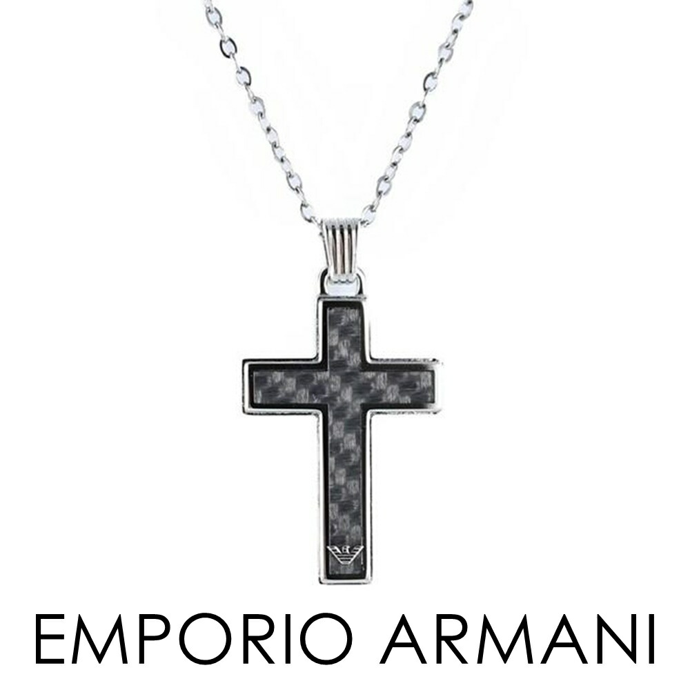 EMPORIO ARMANI ネックレス EGS1705040 BLACK セール 24%OFF】EMPORIO ARMANI ネックレス EGS1705040 クロス