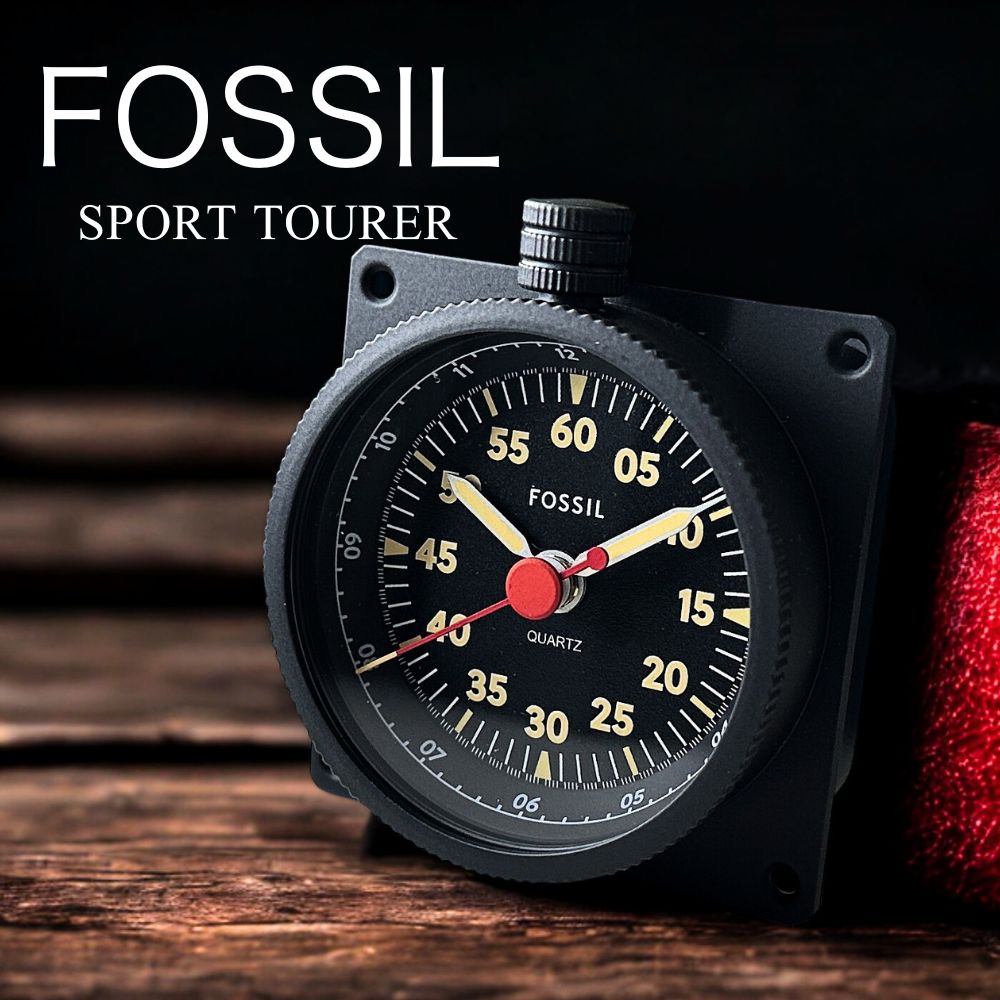 フォッシル 置き時計 アナログ おしゃれ 時計 SPORT TOURER デスククロック ヴィンテージ レーシング ブラック おしゃれ インテリア 引っ越し祝い 結婚祝い 誕生日 記念日 ギフト プレゼント ブランド 小物 実用的 贈り物 FOSSIL 成人 卒業 入学