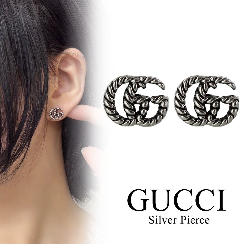 楽天市場】【お値下げ！】 GUCCI グッチ インターロッキングG ピアス
