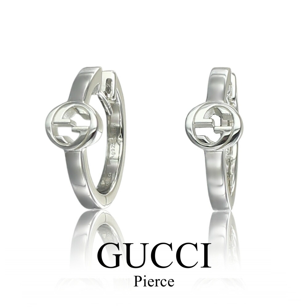 GUCCIピアス 楽天市場】GUCCI グッチ ピアス 18k 金 インターロッキング G