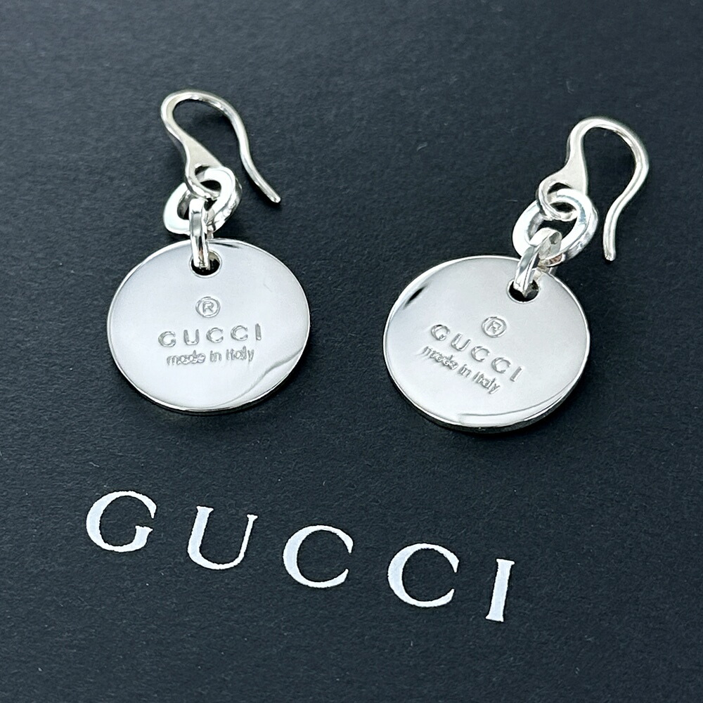 楽天市場】グッチ ピアス GUCCI フックピアス シルバー