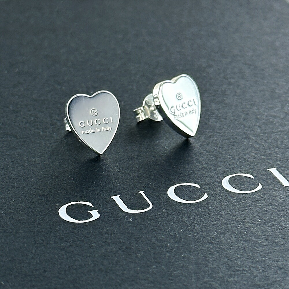 GUCCI GGロゴ シルバー片耳用ピアス GUCCI GGロゴ シルバーピアス 片耳用 キャッチなし - メルカリ