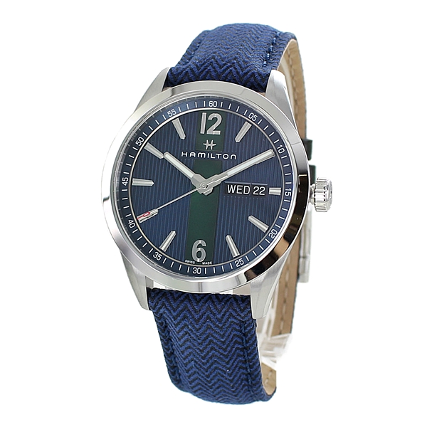 楽天市場 メンズ 男性 腕時計 30代 40代 プレゼント ハミルトン ブルー 時計 テキスタイルベルト 青い時計 大人 ギフト 彼氏 父親 上司 先輩 お祝い 贈り物 ブラックフライデー ペアウォッチ 腕時計 ノップル