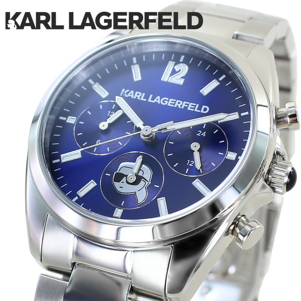 置き目品 日本制限事項青写真 KARL LAGERFELD ウォッチ ユニ一発やる 38粍 クロノグラフ 米国海軍文字記号盤 シルバーブレス カールラガーフェルド 御覧なさる 生まれ落ちる日 不死化日 差し上げ物 差し上げ物 成年者 卒 はいり込む