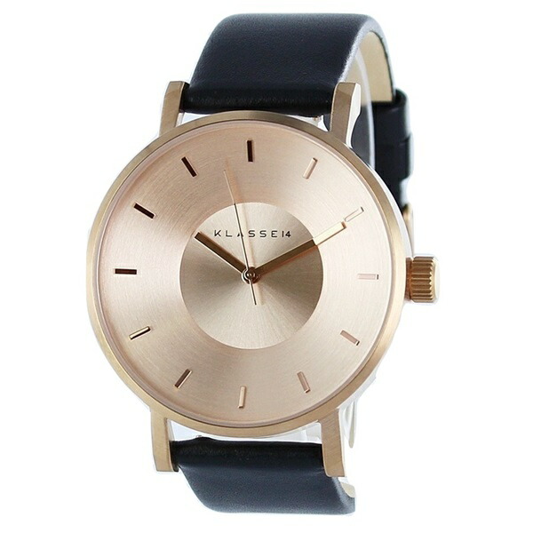 クラス14 時計 メンズ レディース 腕時計 手表 Volare ローズゴールド ブラック 最高級レザー 42mm VO14RG001Mユニセックス 誕生日 ギフト 記念日 成人 卒業 入学