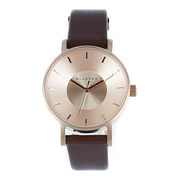 KLASSE14 クラス14 時計 メンズ レディース 腕時計 手表 Volare ローズゴールド ブラウン最高級レザー 36mm VO14RG002W ビジネス 男性 誕生日 ギフト 記念日 成人 卒業 入学｜ペアウォッチ 腕時計 ノップル