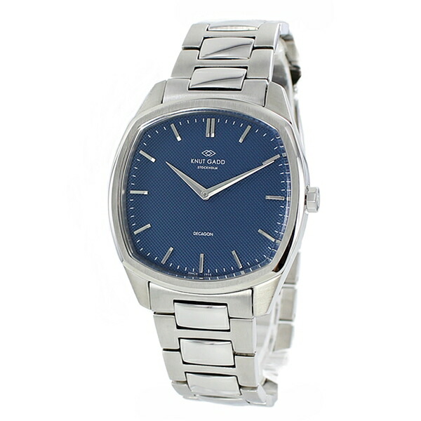 息子 父親 彼氏 プレゼント 腕時計 防水 メンズ 結婚記念日 夫 オシャレ クヌート ガッド スクエア ブルー文字盤 シルバー ブレスレット ウォッチ 時計 Fmcholollan Org Mx