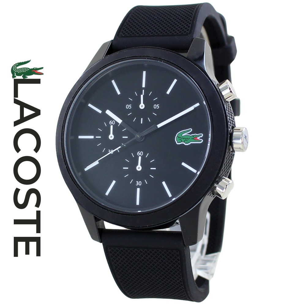 ラコステ メンズ レディース 腕時計 ブラック ラバー 2010791 LACOSTE ラコステ メンズ レディース L.12.12 ブラック ラバー