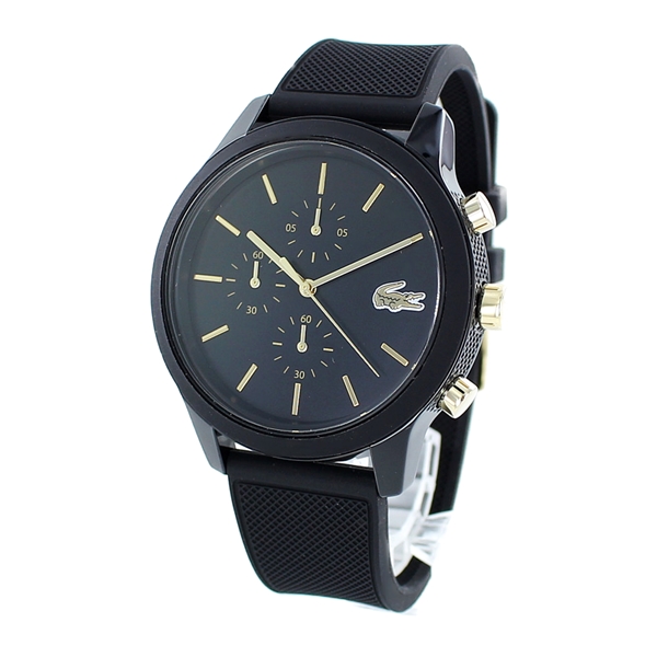 【楽天市場】LACOSTE ラコステ 時計 メンズ レディース 腕時計 L.12.12 クロノグラフ ゴールド×ブラック ラバー