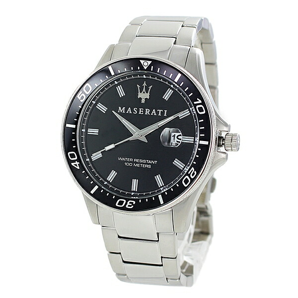 楽天市場 腕時計 メンズ 男性 プレゼント 誕生日 ビジネス スーツ 仕事 30代 イタリア ブランド Maserati マセラティ シルバー ステンレス ブレスレット ペアウォッチ 腕時計 ノップル