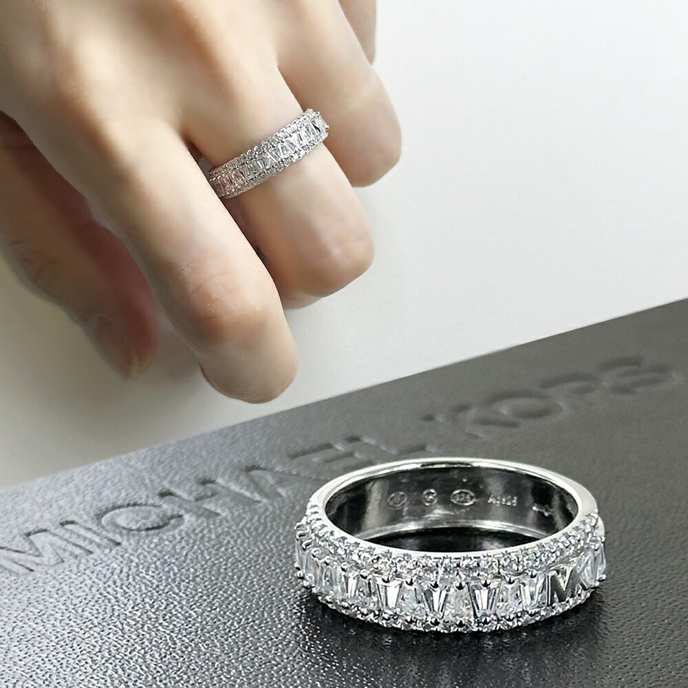 マイケルコース 指輪 レディース おしゃれ かわいい リング アクセサリー シルバーリング 925 結婚式 結婚記念日 妻 母 誕生日プレゼント 女性 彼女 女友達 ギフト ジュエリー 成人 卒業 入学