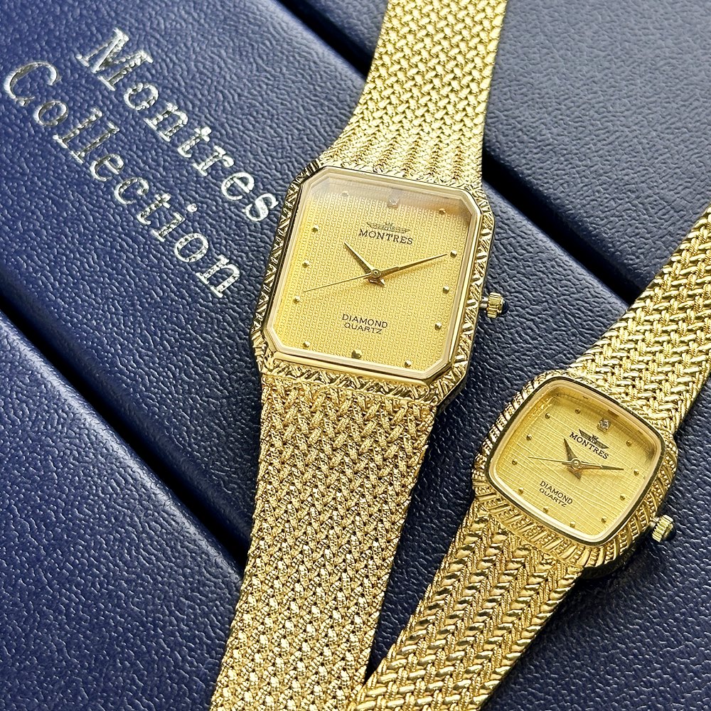 モントレス ペアウォッチ 有りの実ウオッチ 金剛石 金剛石 金 時辰儀 ウオッチ 手表 有りの実 成年者 二人組 お一揃い 差し上げ物 両親 夫婦関係 生まれ落ちる日 華燭の典 一緒になる祝する日 差し上げ物 今めかしい 有りの実差し上げ物 成年者 卒 はいり込む