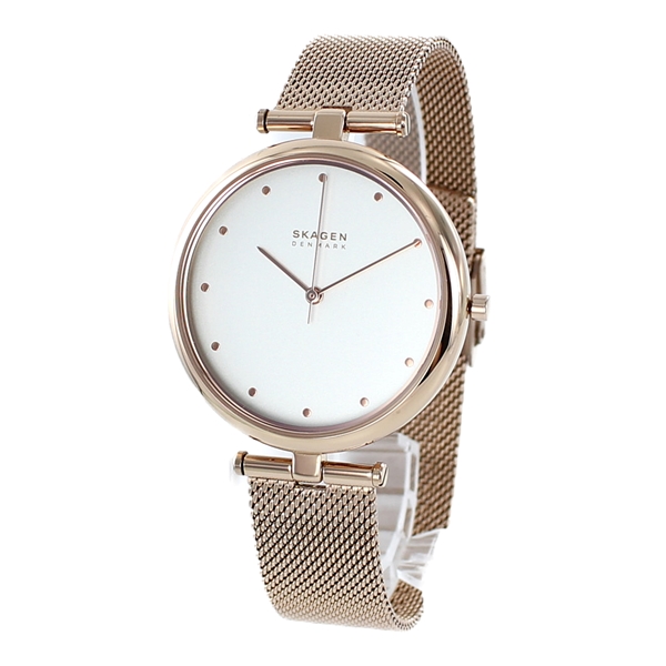 楽天市場 スカーゲン 時計 レディース 北欧 腕時計 Tanja タニア 36ミリ ホワイト ピンクゴールド メッシュ ステンレス Skw27 時計 誕生日 お祝い ギフト ペアウォッチ 腕時計 ノップル