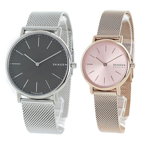 人気ブランド グレー ピンク おしゃれ カップル プレゼント ペアウォッチ 大人 シンプル 夫婦 両親 腕時計 メンズ レディース スカーゲン シルバー ローズゴールド ブレスレット ウォッチ 誕生日 記念日 ペアギフト 在庫一掃最安挑戦 Www