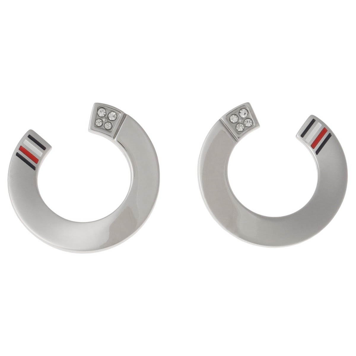 楽天市場 トミーヒルフィガー Tommy Hilfiger アイコン フープ ピアス シルバー レディース アクセサリー Icon Earrings ペアウォッチ 腕時計 ノップル