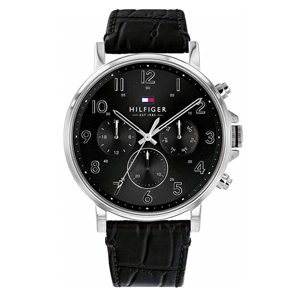 本店は Tommy Hilfiger トミーヒルフィガー 腕時計 メンズ 日付 曜日 カレンダー クオーツ ブラック レザー 父の日 敬老の日 時計 ペアウォッチ 腕時計 ノップル Rakuten Neostudio Ge