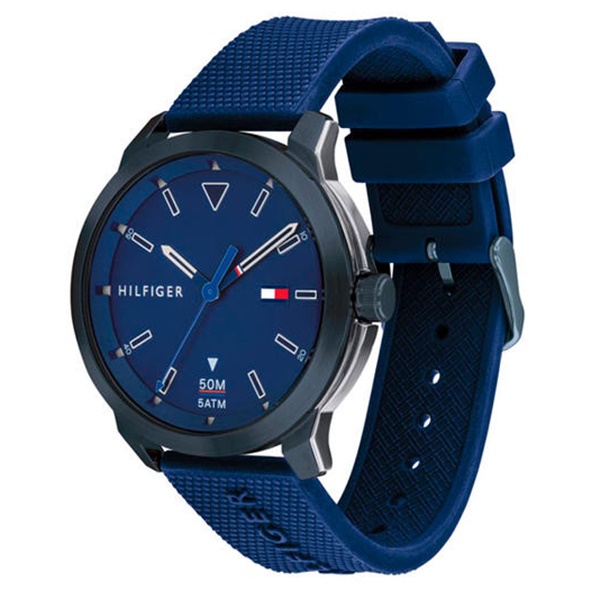 トミーヒルフィガー 腕時計 デジタル ブルー ネイビー ラバー (数回
