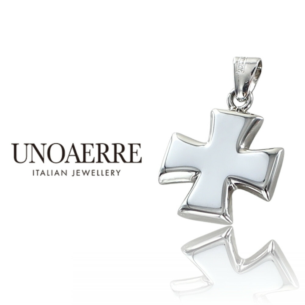クロスチャーム ウノアエレ 楽天市場】ウノアエレ 18金 ホワイトゴールド クロス ネックレス