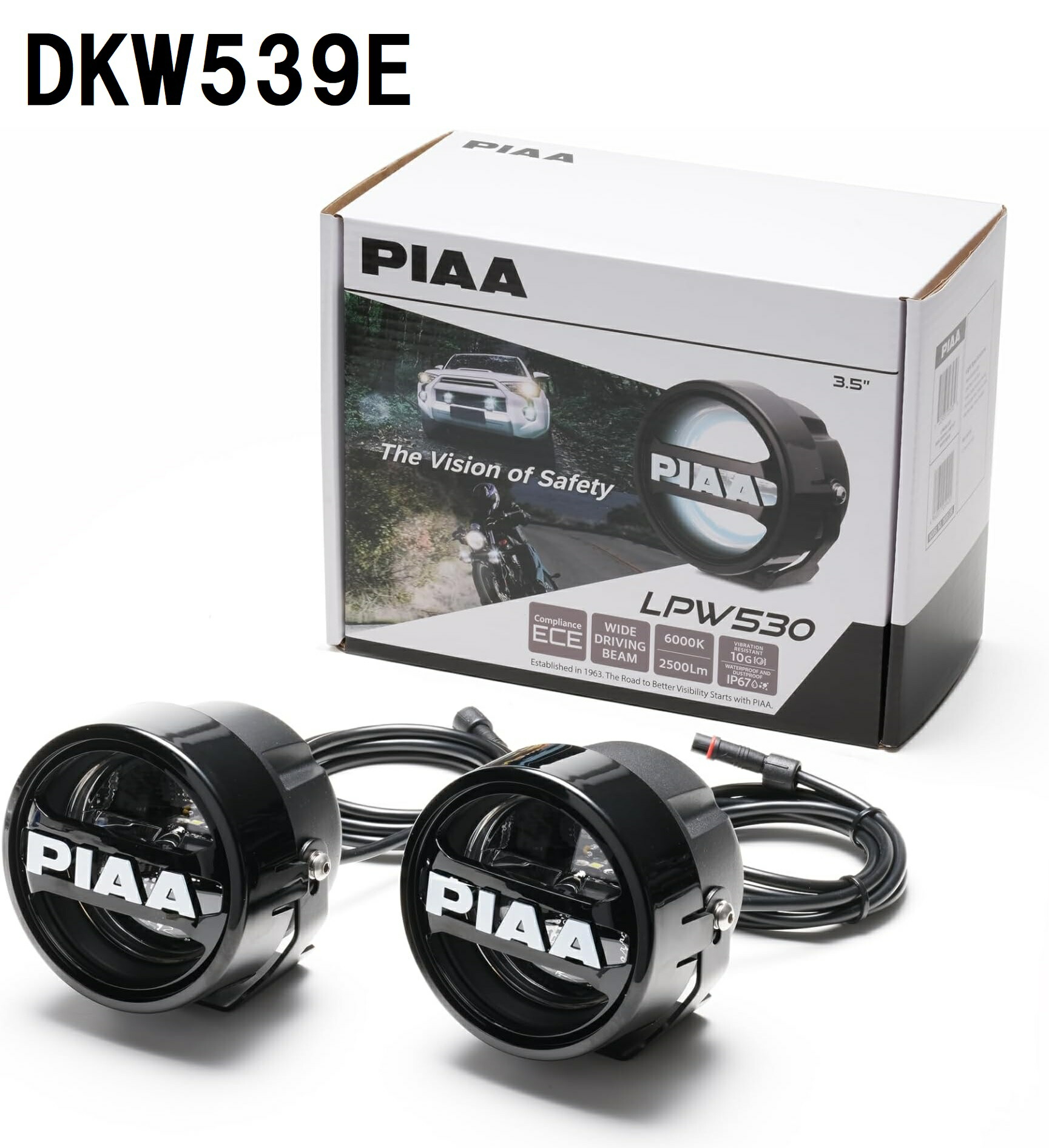 楽天市場】PIAA 後付けランプ 丸形 LED 黄色_2500K 【LPW530