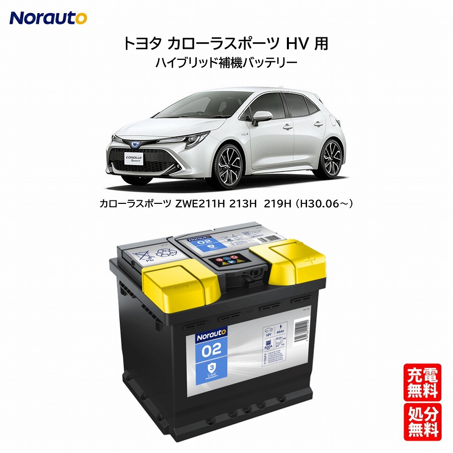 【楽天市場】Norauto ノルオート バッテリー No.2 45Ah 400CCA ハイブリッド車 補機バッテリー トヨタ カローラツーリングHV  6AA-ZWE211W / 214W / 215W / 219W ヨーロッパVARTA製 | 互換品番 ENJ-355LN1 N-350LN1 カー バッテリー 処分 車 カー ...