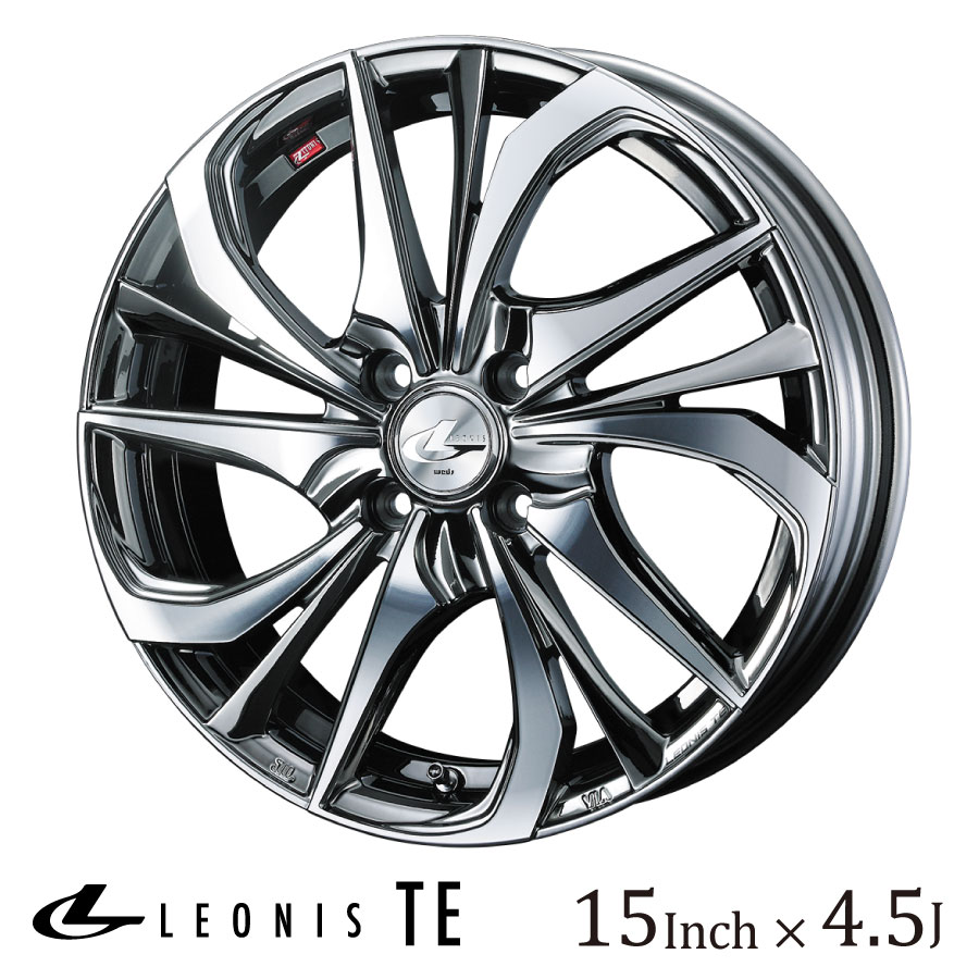 お得セット WEDS ウェッズ レオニス TE 15インチ 4.5J カラー:BMCMC