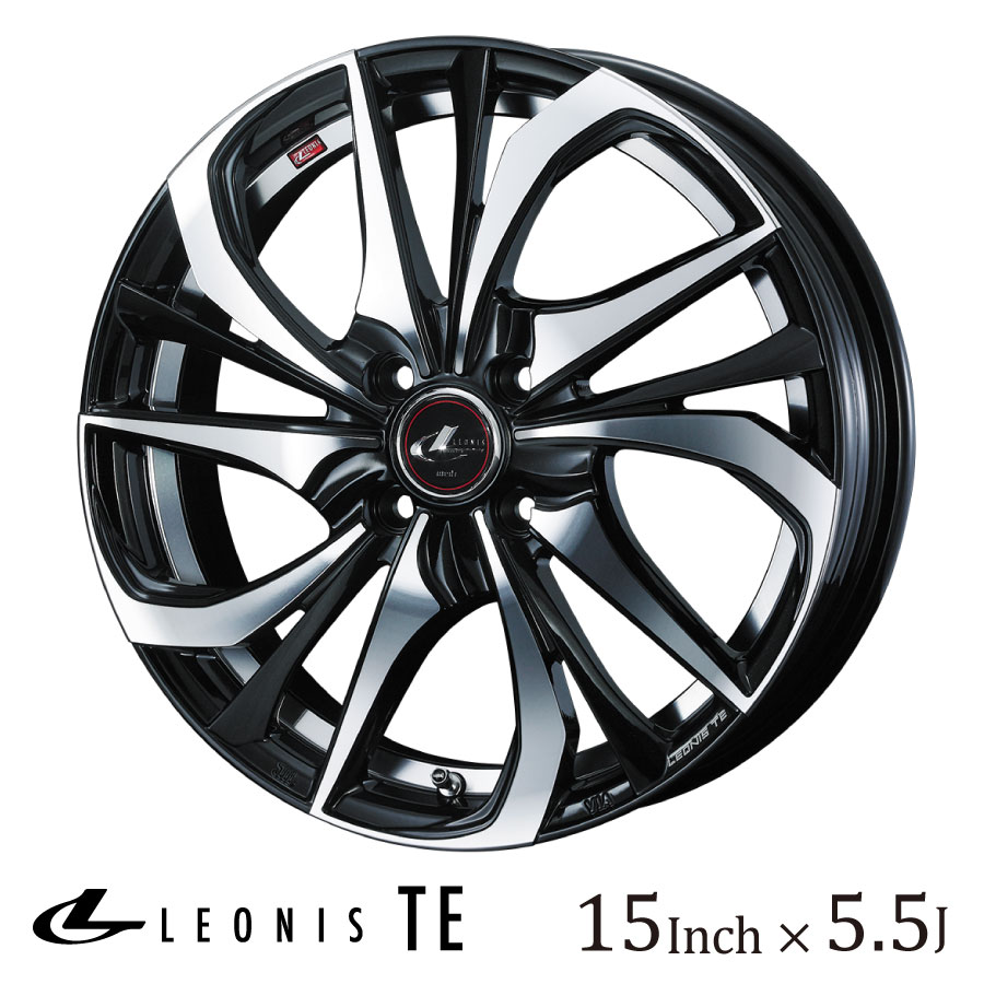 ② 美品 weds LEONIS LM 15インチ 4本 BMCMC カラー WEDS ウェッズ レオニス LM 15インチ 4.5J カラー:PBMC パール