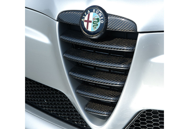 【受注生産品】Cuore カーボングリル 147後期 ASSO アッソ AlfaRomeo アルファロメオ カスタムパーツ ドレスアップアイテム CU-AC-005