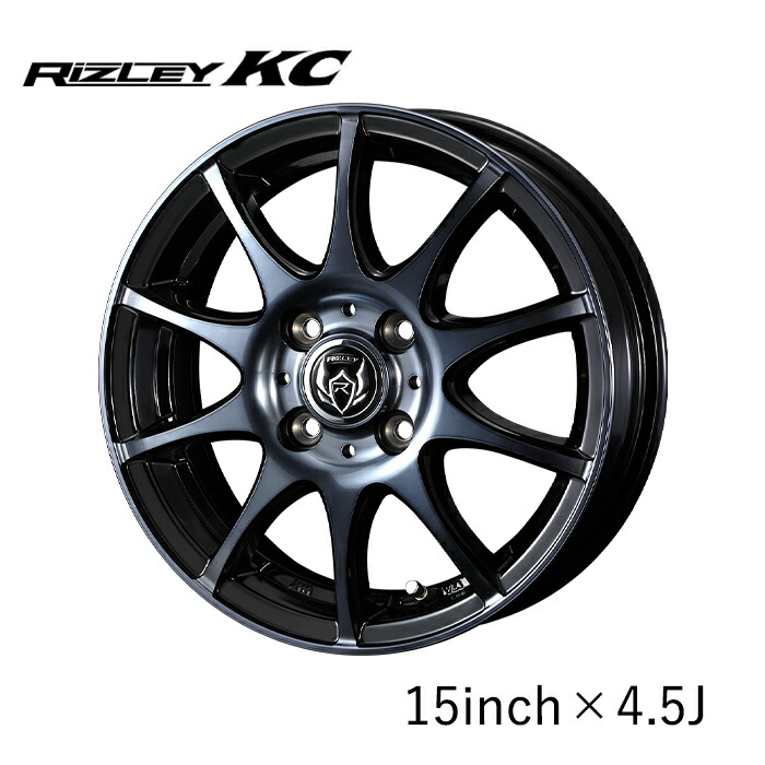 楽天市場】WEDS ホイール RIZLEY VS 15インチ 4.5J インセット45