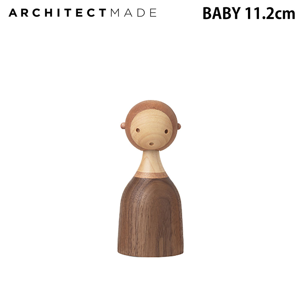 【国内正規品】アーキテクトメイド ベビー ベイビー木製オブジェ 赤ちゃん 子供 キッズ ARCHITECTMADE 置き物 木のおもちゃ かわいい 雑貨 プレゼント 出産祝い 癒し ほっこり 北欧 デンマーク 置物 玄関 リビング 寝室 人間 家族 ポイント10倍 KIN BABY 878