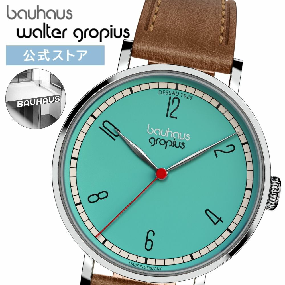 【ブランド公式ストア】＼ポイント10倍／ Bauhaus Walter Gropius (バウハウス・ヴァルター・グロピウス) ニューバウハウス デッサウ1925シリーズ メンズ ユニセックス腕時計 WGN003-01 35,750円