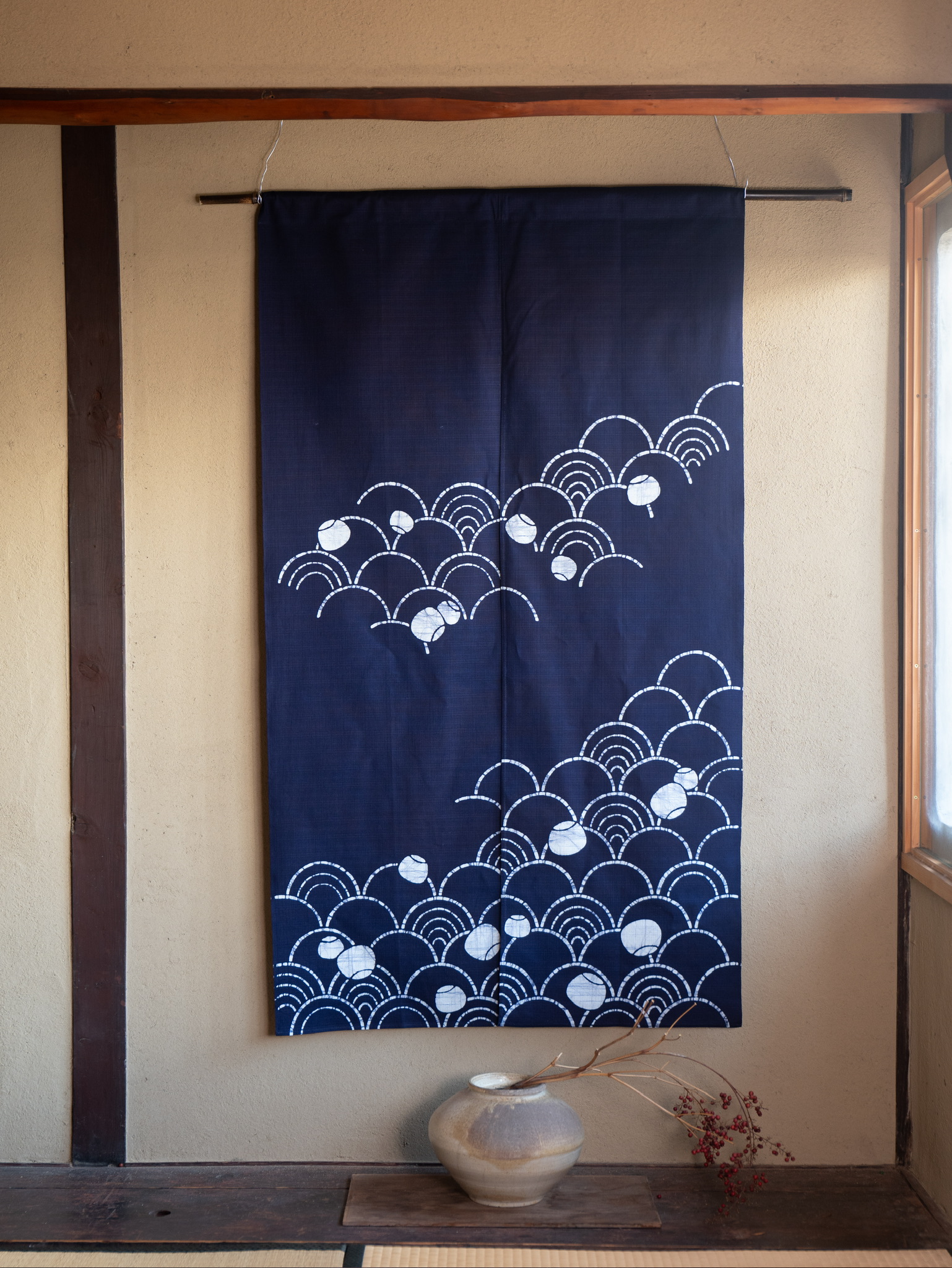 楽天市場】のれん 本麻100％ 和風 無地暖簾 生成り色 4サイズ