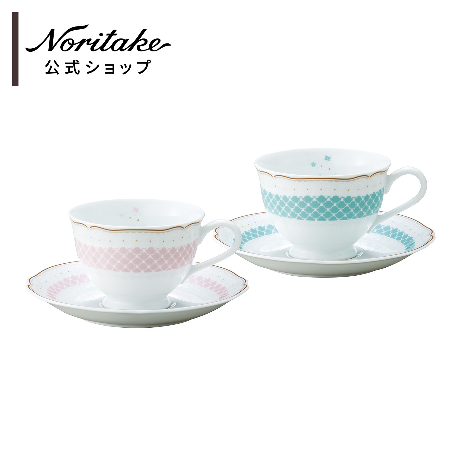 C) Noritake ノリタケ カップソーサー ティーカップ 水玉