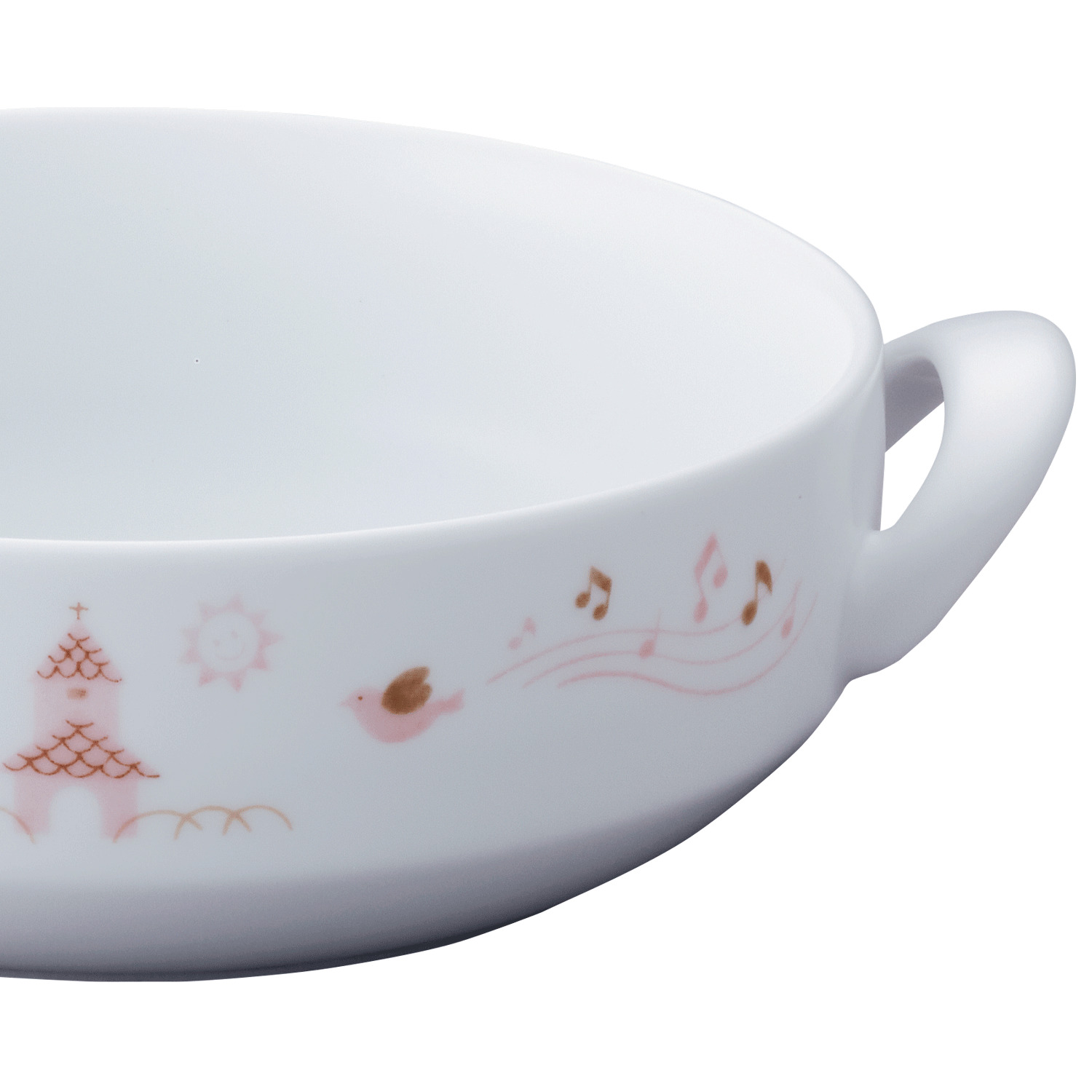 ノリタケライトステップお子様セット(ピンク)■電子レンジ対応食洗機対応強化磁器お子様用食器出産祝いピンクおしゃれ