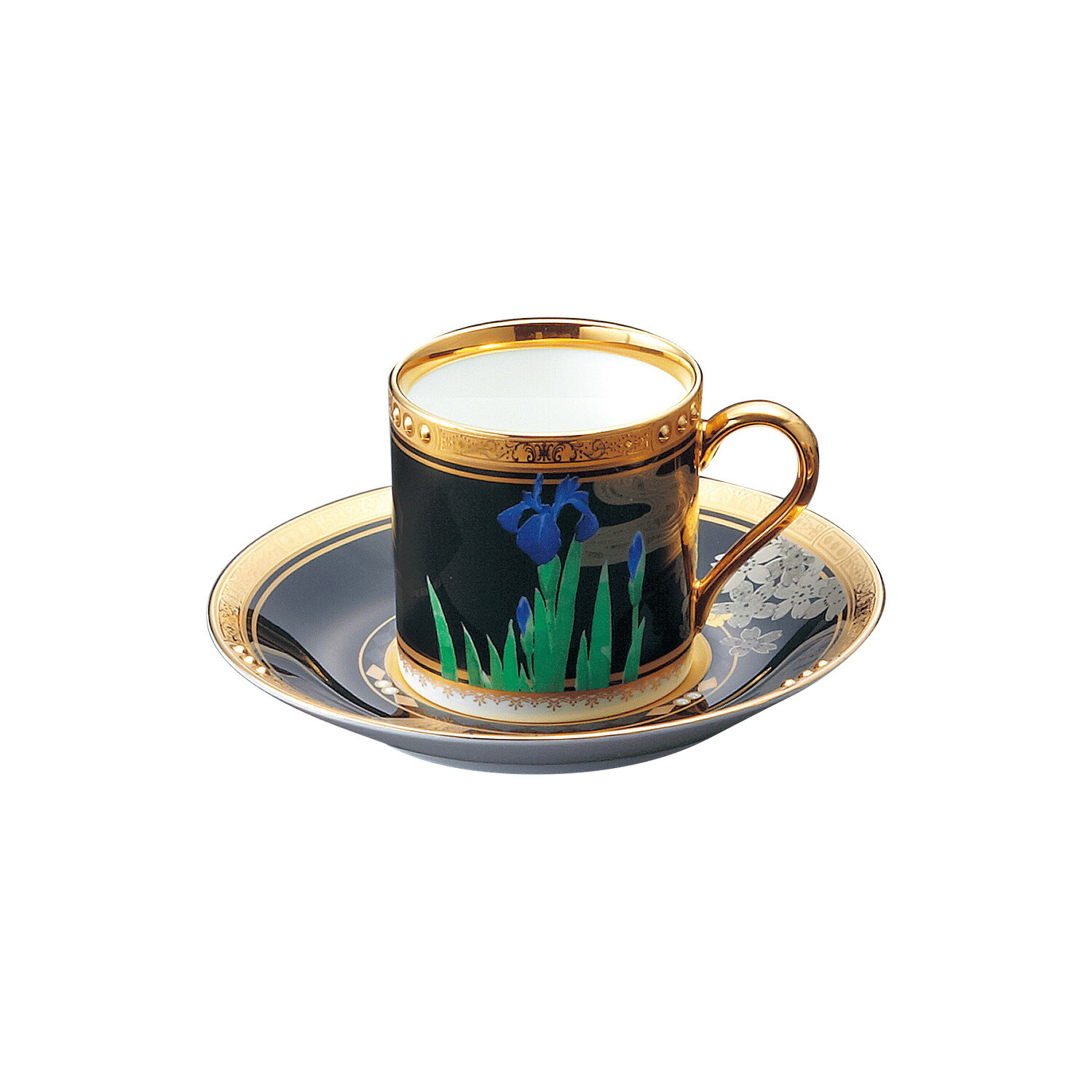 ディスカウント ノリタケ 四季彩舞曲 コーヒーカップ ソーサー揃 絵変り6客揃 ギフトボックス入り ティーカップ 長寿祝い 黒 グレー ゴールド おしゃれ プレゼント お祝い Fucoa Cl