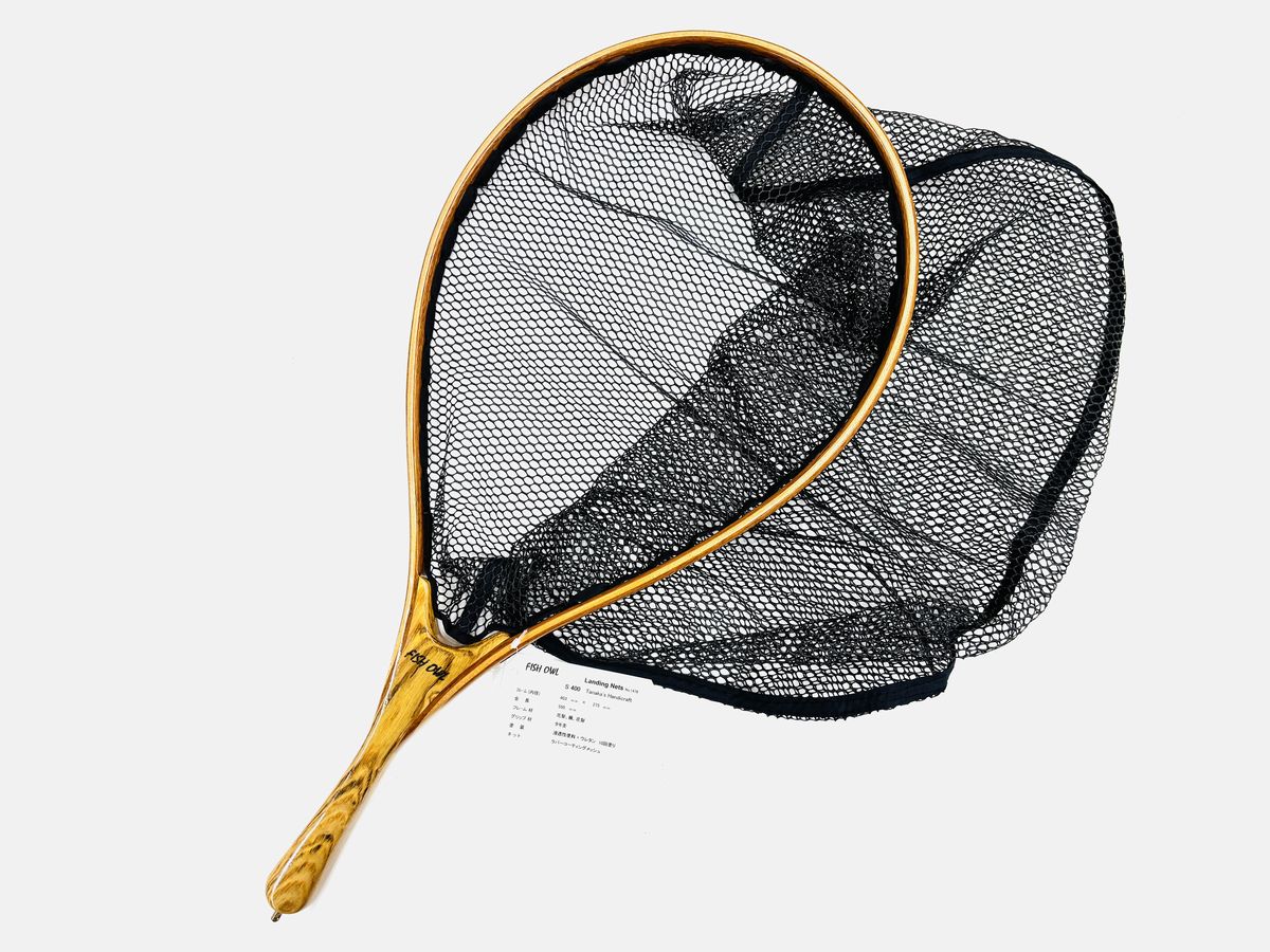 FISH-OWL S400 No1478 思われ人メッシュ ハンドメイドネット フィッシュアウル