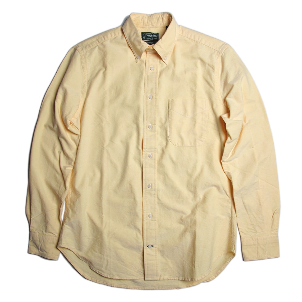 【Gitman Vintage】ギットマンヴィンテージ\u003cBR\u003eボタンダウンシャツ\u003cBR\u003eYELLOW\u003cBR\u003eMade インチ U.S.A