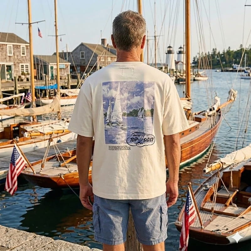 ABERCROMBIE＆FITCH x SPERRY（いの一番炭酸飲料）共同研究Ｔシャツ