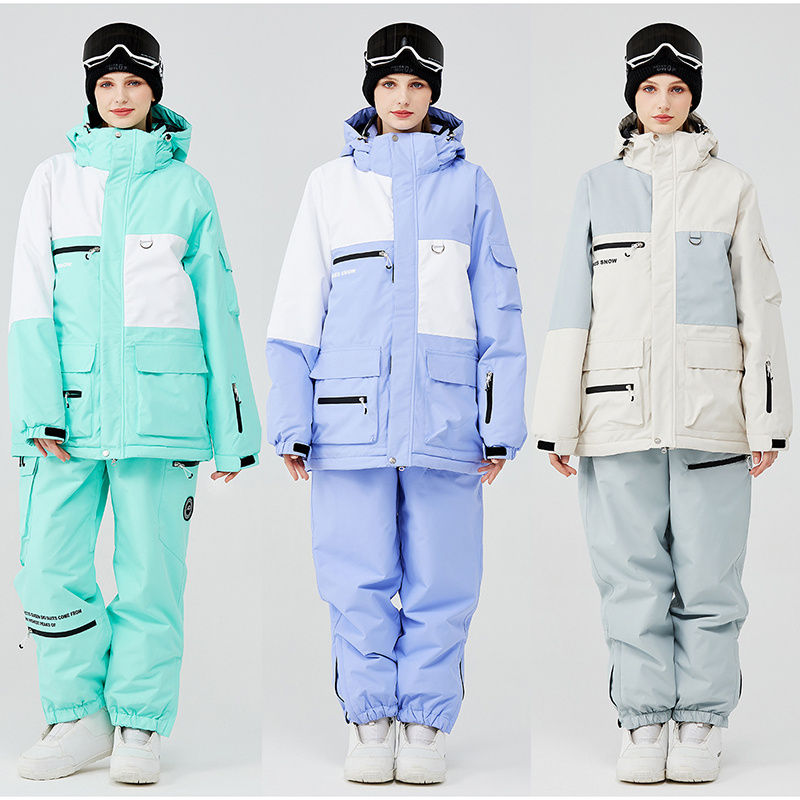 スノーボードウェア レディース メンズ 上下セット セットアップ スキーウェア スノボウェア 男女兼用 ジャケット ロングパンツ 防水 防寒 保温 韓国風 ウィンタースポーツウェア 防水10000mm|Northen Farm