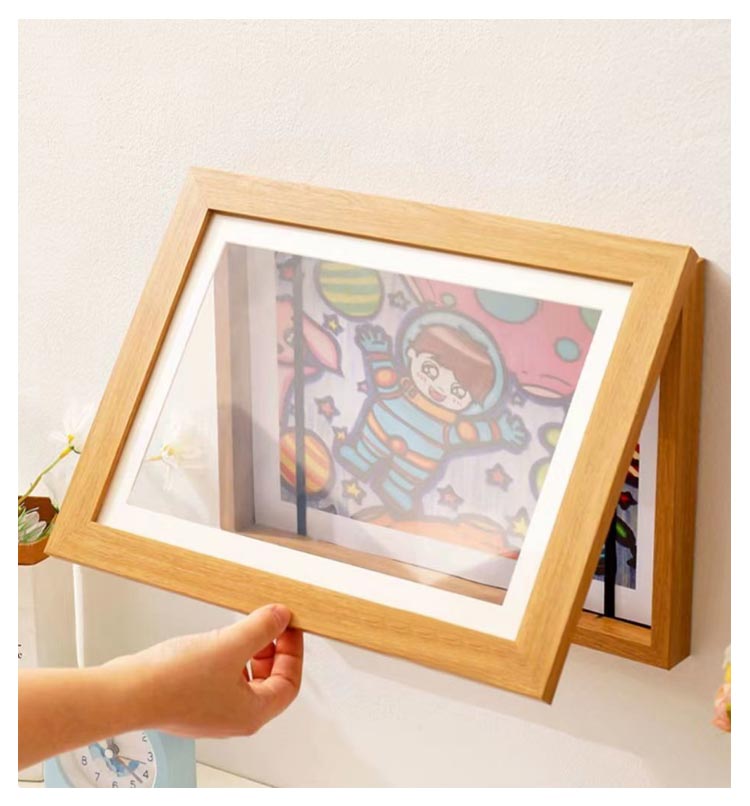 アートフレーム 子ども 絵 飾る 絵 額縁 子供の絵を飾る フレーム 作品 収納 子供 絵 保存用 A4まで対応 額縁 ポスターフレーム ...
