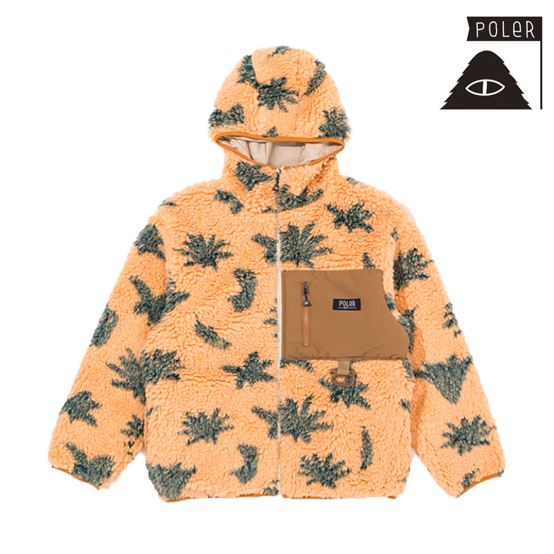 セール SALE ポーラー POLER ポーラー ジャガード シェルパ ジャケット POLER JACQUARD SHERPA JACKET フリース アウター 233MCV0007 メンズ|ノースフィール アパレル店