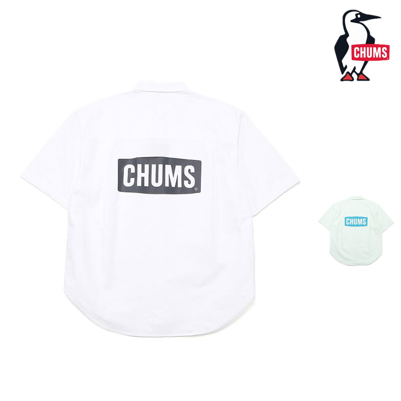 【対象商品】 セール SALE チャムス CHUMS CH02-1211 オーバーサイズド チャムス ロゴ オックス ショートスリーブ シャツ OVERSIZED CHUMS LOGO OX S/S SHIRT シャツ ジャケット メンズ|ノースフィール アパレル店