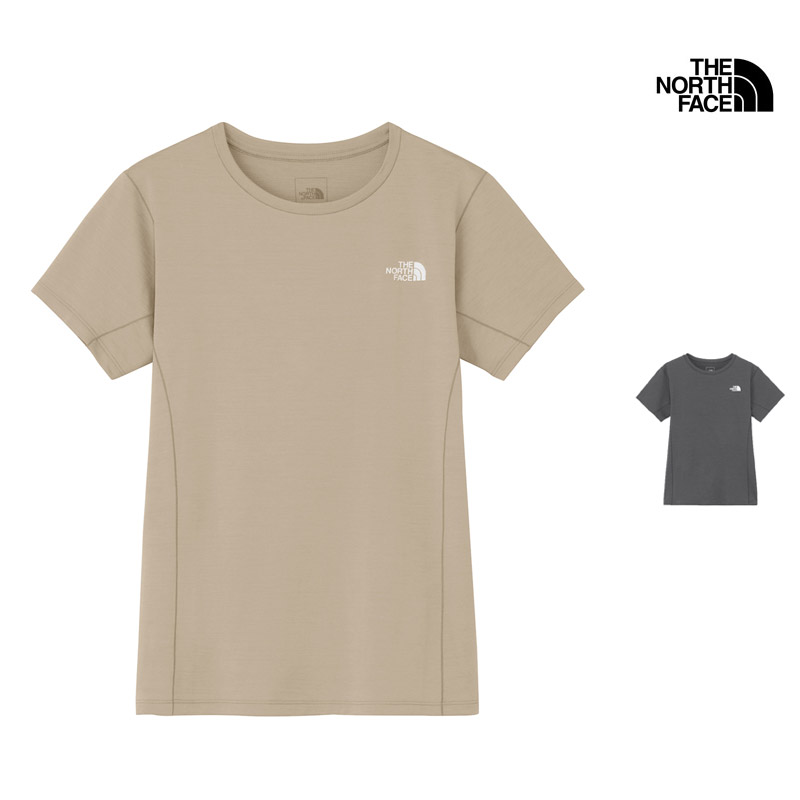 Admiral ベージュ ショートスリーブ Tシャツ　2025年春夏新作 THE NORTH FACE 2025春夏 ザ・ノース・フェイス アウトドア 半袖
