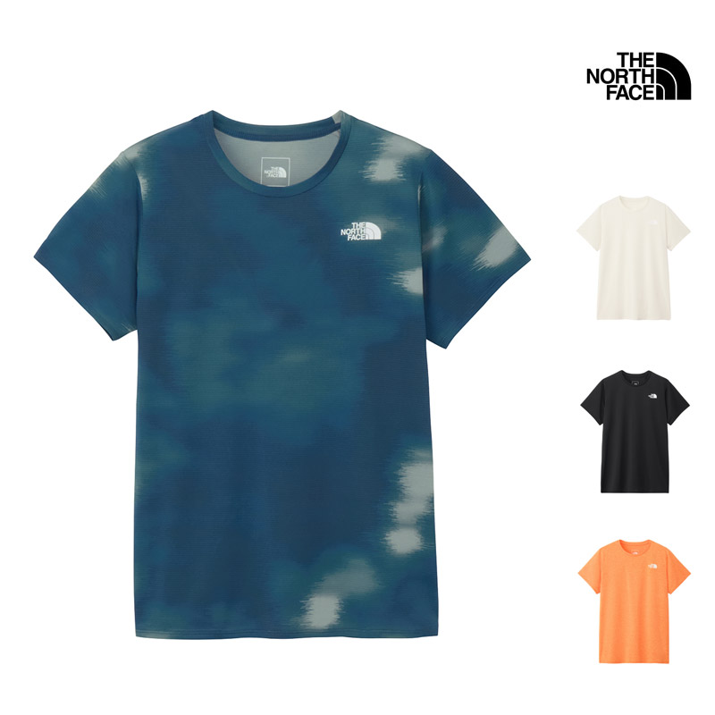 ザ・ノース・フェイス 半袖Tシャツ レディース THE NORTH FACE NTW12575 ブラック 黒 オレンジ グレー ノースフェース トップス ウェア ウエア クルーネック THE NORTH FACE ザ・ノース・フェイス 半袖Tシャツ レディース