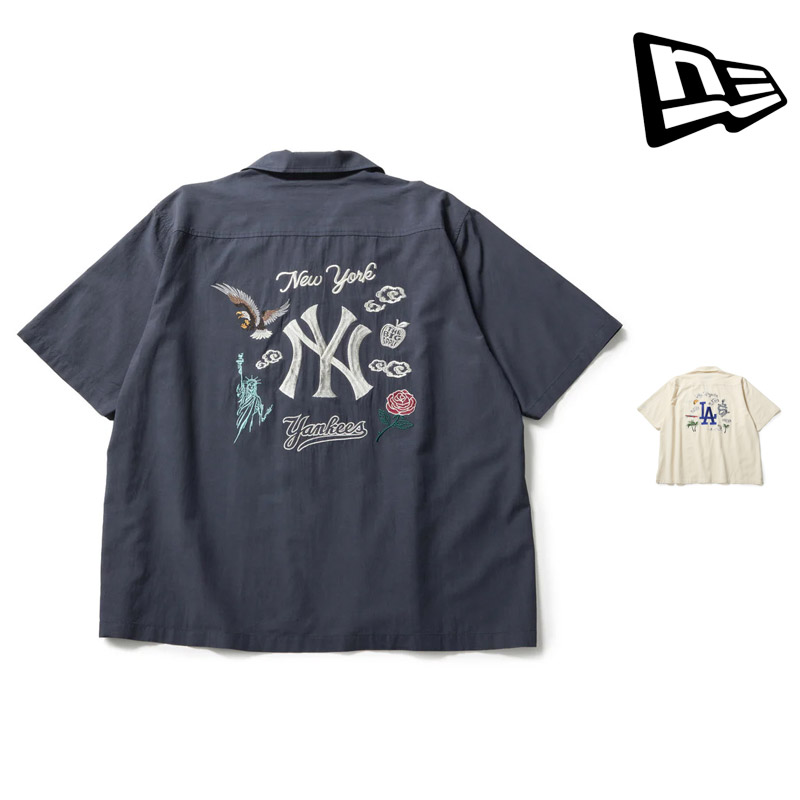 【P5倍 4/30まで】 NEWERA ニューエラ 1485664 ショートスリーブ スーベニア シャツ S/S SOUVENIR SHIRT メンズ レディース 男性 女性 Tシャツ 半袖 トップス シャツ MLB 野球 刺繍 かっこいい おしゃれ タウンユース アウトドア スポーツ 26ss 春夏 新作