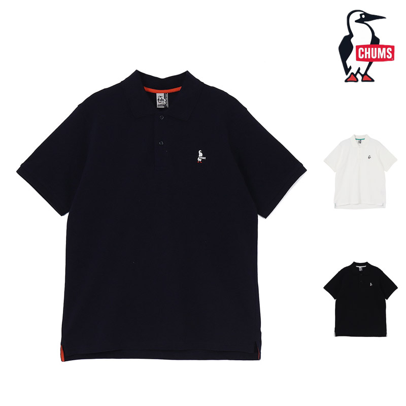 【P5倍 4/30まで】 セール SALE CHUMS チャムス CH02-1270 ブービー ポロ シャツ BOOBY POLO SHIRT メンズ 男性 シャツ ポロシャツ 半袖 トップス アウトドア キャンプ 旅行 フェス カジュアル 鹿の子 ワンポイント 綿 コットン 100％ 刺繍ロゴ クールビズ 26ss 春夏 新作