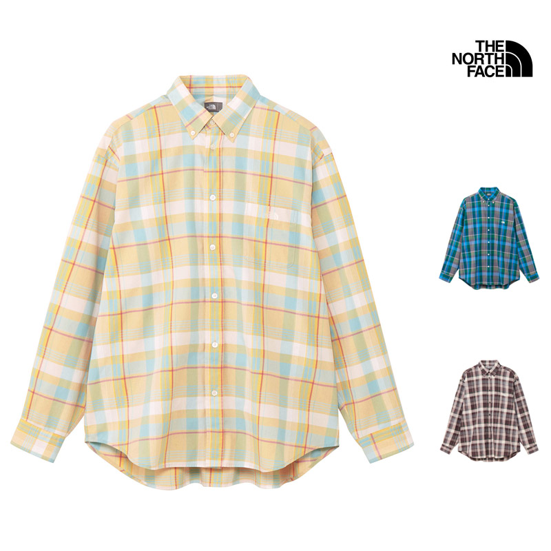 【P5倍 4/12まで】 セール SALE ザ・ノース・フェイス THE NORTH FACE NR12431 ロングスリーブ マドラス シャツ L/S MADRAS SHIRT シャツ トップス メンズ